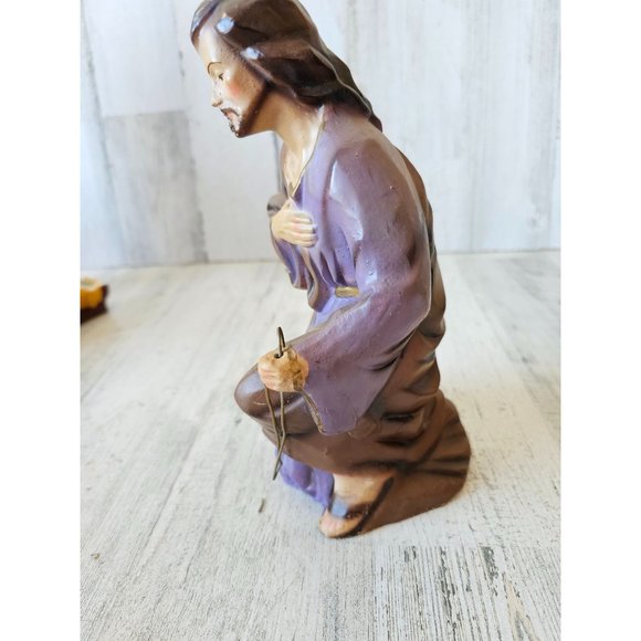 Vintage Italy shepherd Joseph Nativity large fontanini Village Xmas - Picture 2 of 10